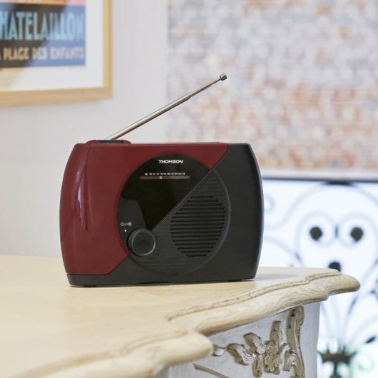 Thomson RT353 Rádio FM Portátil Analógico Preto/Vermelho