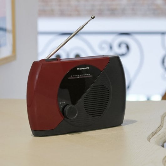 Thomson RT353 Rádio FM Portátil Analógico Preto/Vermelho