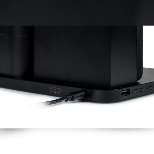 Thomson CL800I Réveil lumineux et station de recharge sans fil Noir