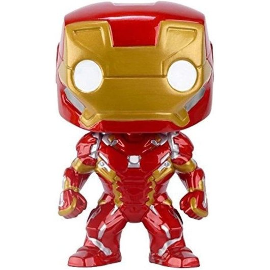 Figura Funko Pop Marvel Iron Man Capitán América Civil War Vinilo 9 cm