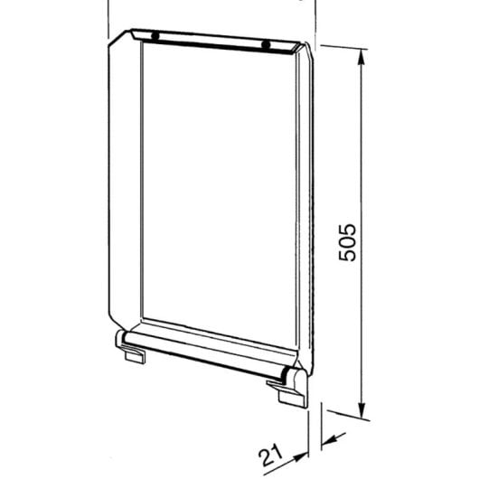 Smeg C30CX1 Tapa de Cristal para Encimera de Acero Inoxidable 30cm