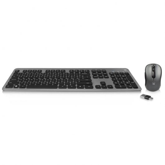 Ewent EW3272 tastiera Mouse incluso RF Wireless QWERTY Spagnolo Nero