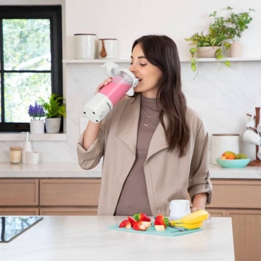 Nutribullet NBP003W Mixeur Portable 0,47L 15 Smoothies Blanc