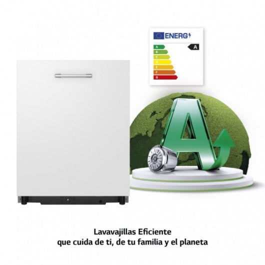 LG QuadWhash DB475TXS.AASQEES Lavavajillas Integrable Capacidad 14 Cubiertos A