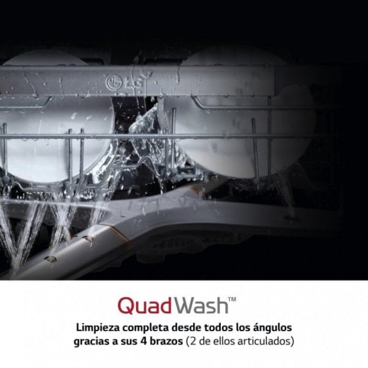 LG QuadWhash DB475TXS.AASQEES Lavavajillas Integrable Capacidad 14 Cubiertos A