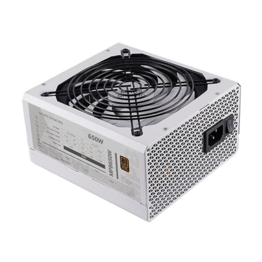 Fonte de Alimentação Mars Gaming MPB650 650W Certificação 80 Plus Bronze Branco