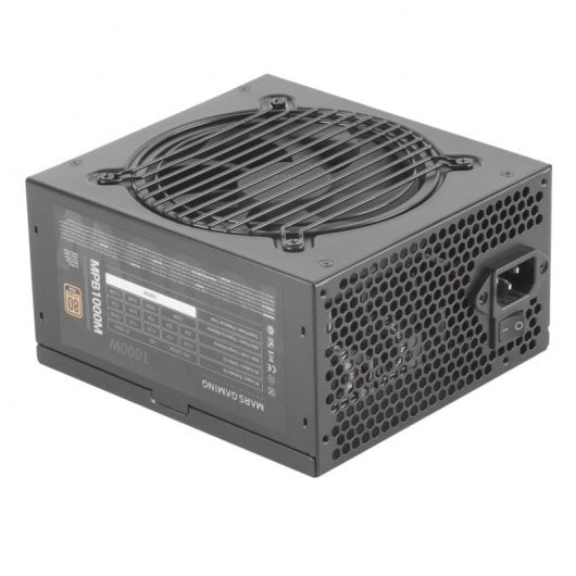 Mars Gaming MPB1000M 1000W 80 Plus Dourado Modular Preto
