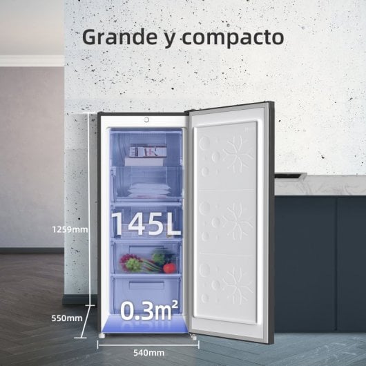 CHiQ FSD160D4E Congelador Vertical 145L E Negro