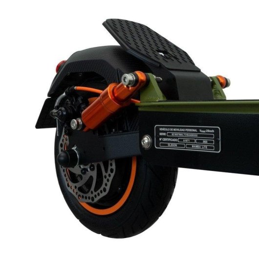 Patinete électrique Olsson Mamba Lite 850W Autonomie 35km Roues 10 pouces Freins disque Noir