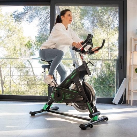 Cecotec Ultraflex 25 X Bicicleta Indoor Profesional con Volante de Inercia 25 Kg Ultraflex Negro