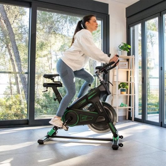 Cecotec Ultraflex 25 X Bicicleta Indoor Profesional con Volante de Inercia 25 Kg Ultraflex Negro