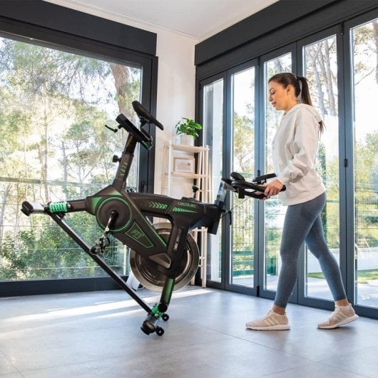 Cecotec Ultraflex 25 X Bicicleta Indoor Profesional con Volante de Inercia 25 Kg Ultraflex Negro