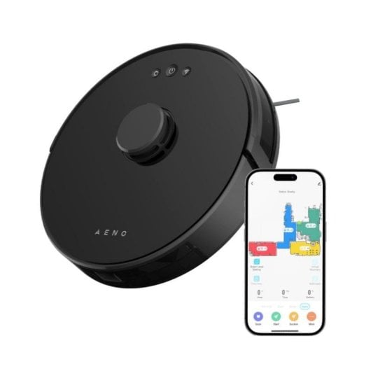 Aspirador Robô com Mopa AENO RC3S Navegação LiDAR 2.500 Pa Controlo por Voz
