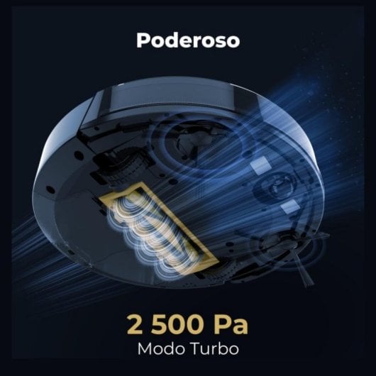 Aspirador Robô com Mopa AENO RC3S Navegação LiDAR 2.500 Pa Controlo por Voz