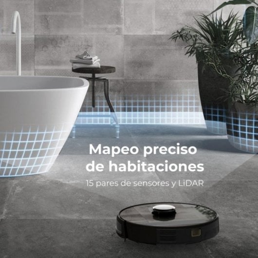 Aspirador Robô com Mopa AENO RC3S Navegação LiDAR 2.500 Pa Controlo por Voz