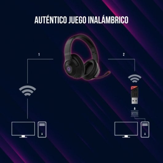 Lorgar NOAH 701 Auriculares Gaming Bluetooth Negros
