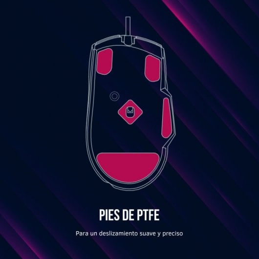 Lorgar Jetter 357 Raton Gaming Óptico RGB 8000 DPI Negro