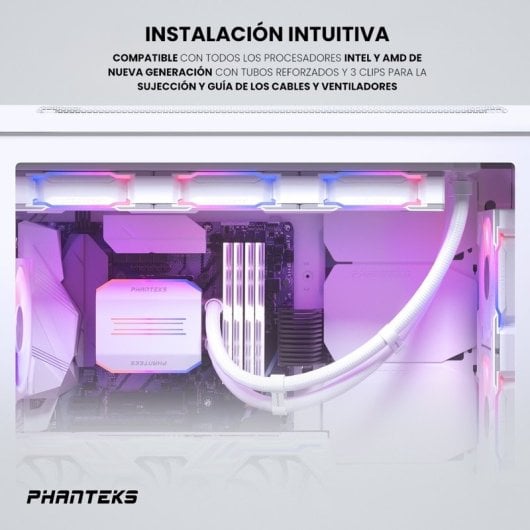 Phanteks Glacier One 420D30 DRGB Kit di raffreddamento a liquido 420mm Bianco