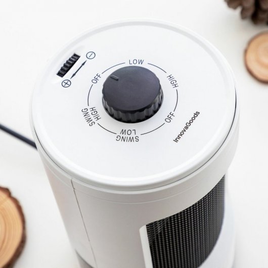 Chauffage céramique oscillant Innovagoods Heramik 1200W blanc