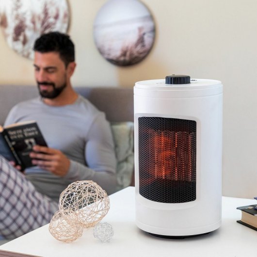 Chauffage céramique oscillant Innovagoods Heramik 1200W blanc