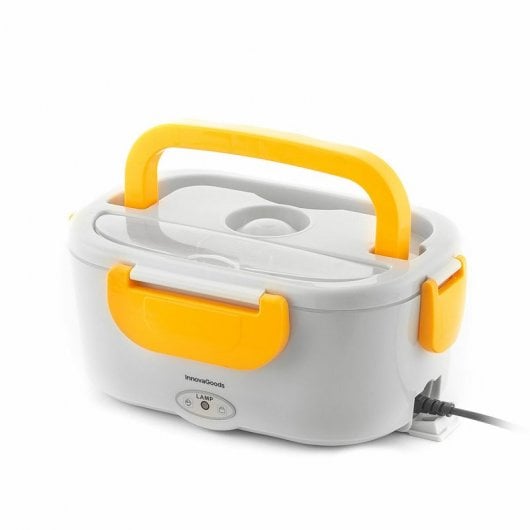 Innovagoods Lunffi Lancheira Elétrica Portátil para Escritório e Carro 1.5L 60W Amarela