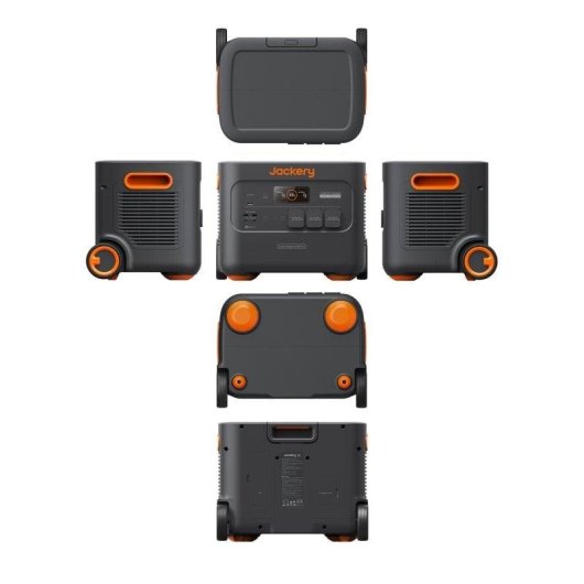 Estação de energia Jackery Explorer 2000 Plus 2042,8Wh 1 porta AC 2 portas USB-A 2 portas USB-C Bateria LiFePO4 Tela LCD Expansível
