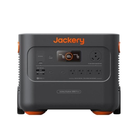 Estação de energia Jackery Explorer 2000 Plus 2042,8Wh 1 porta AC 2 portas USB-A 2 portas USB-C Bateria LiFePO4 Tela LCD Expansível