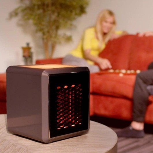 Aquecedor Cerâmico Klack Handy Heater 1500W Silencioso Portátil Luz Ambiente