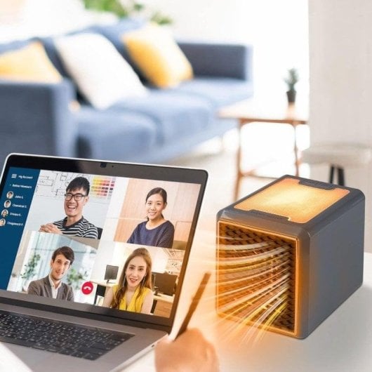 Aquecedor Cerâmico Klack Handy Heater 1500W Silencioso Portátil Luz Ambiente