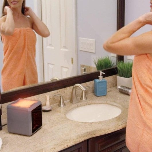 Aquecedor Cerâmico Klack Handy Heater 1500W Silencioso Portátil Luz Ambiente