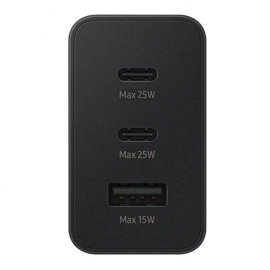 Klack Cargador de 2 Puertos USB-C + 1 Puerto USB-A 65W Negro