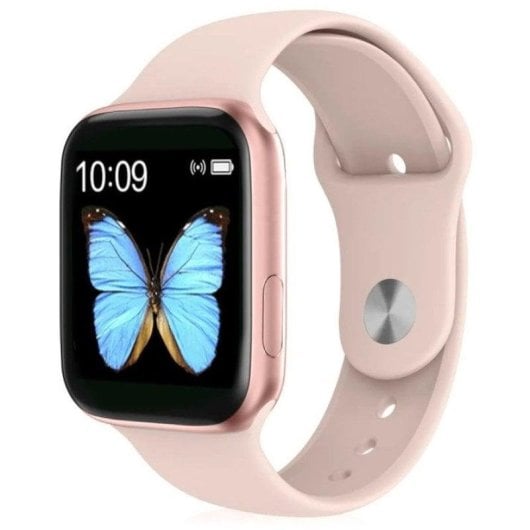 Klack Pack Smartwatch Bluetooth 44mm Ecrã TFT Rosa Compatível Android/iOS IP67 SpO2 Pulsómetro
