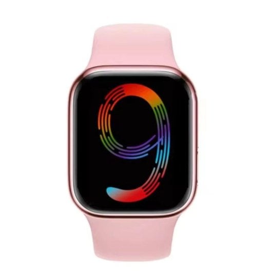 Klack Watch 9 Max Bluetooth NFC 2.19" Rosa Branco Monitor Cardíaco SpO2 Cronómetro Caixa 49mm
