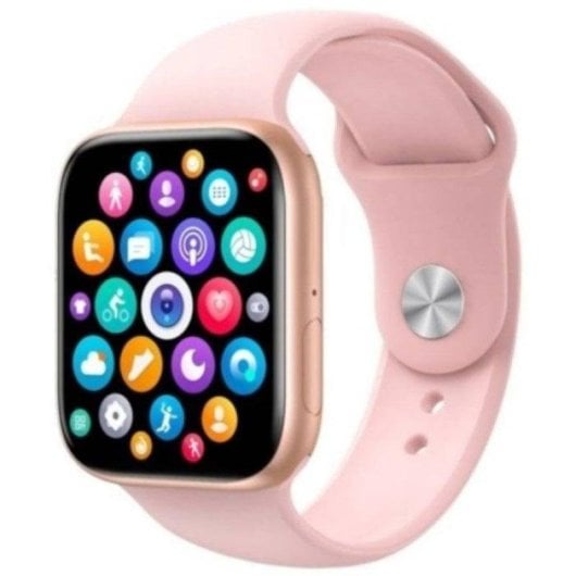 Klack Watch 9 Max Bluetooth 2,19" Rosa SpO2 Pulsómetro Monitor de Sono Pressão Arterial