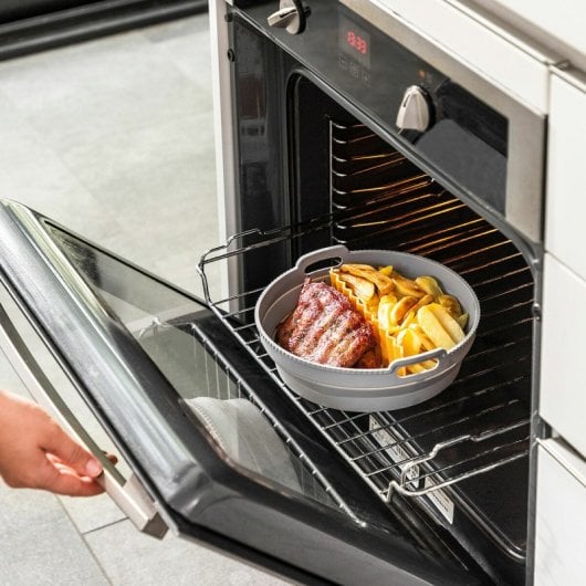Innovagoods Fliynner Cesta de Silicona Plegable para Freidora de Aire