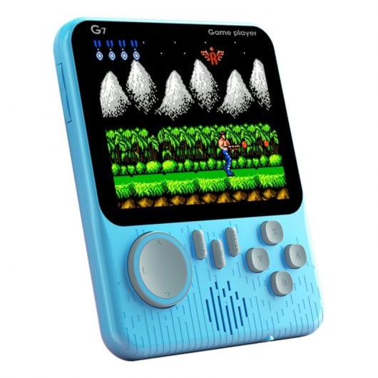 Klack-G7-Consola-con-666-Juegos-Clásicos-Retro-con-Pantalla-de-3.5"-y-Conectividad-a-Tv-Azul