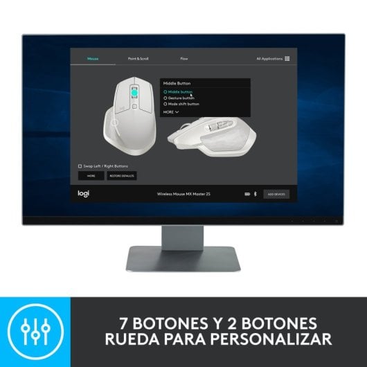Mouse wireless Logitech MX Master 2S 4000 DPI Nero