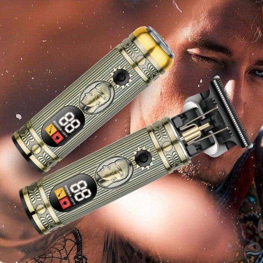 Máquina de Cortar Cabelo Multifunções Klack 3 em 1 Sem Fios 90min 3 Pentes Lâminas Precisão USB-C