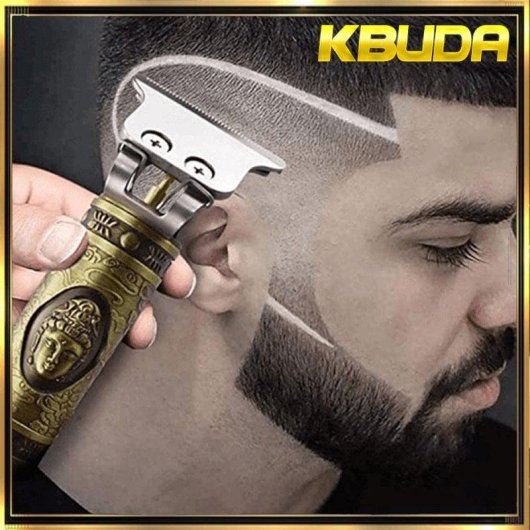 Máquina de Cortar Cabelo Klack Vintage Sem Fios 3h Autonomia 4 Pentes Ecrã LED