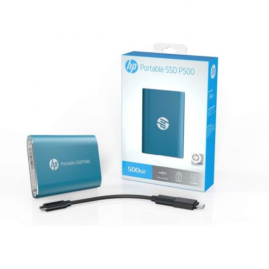 HP P500 Externe SSD 500 GB USB-C Blau