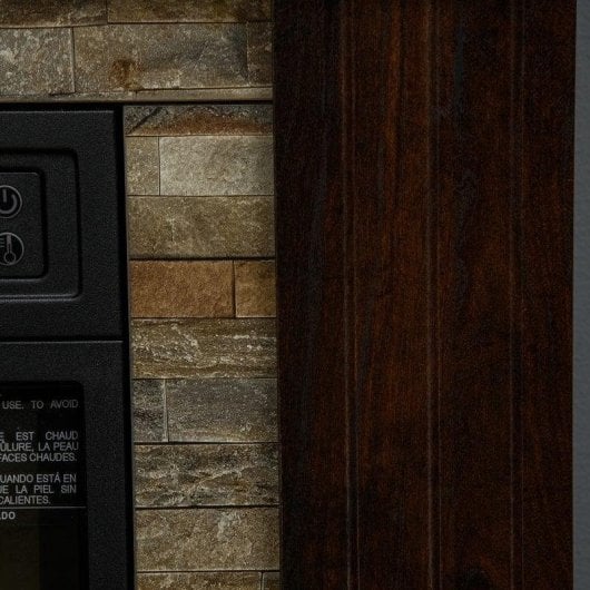 Lareira Elétrica Homcom 820-384V92DR 1800W Chão com Comando e Temporizador