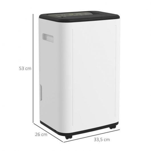 Homcom Desumidificador 20L 360W Branco