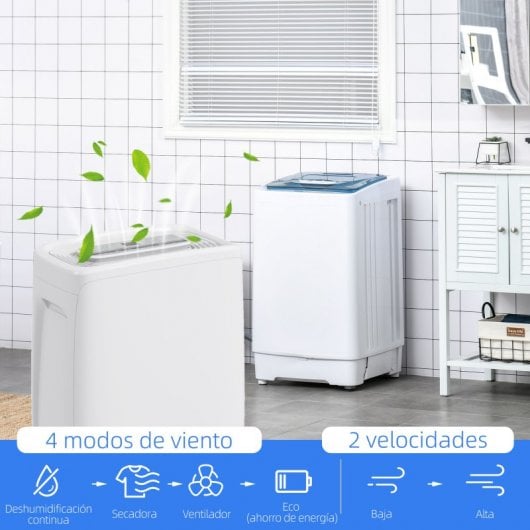 Homcom Deshumidificador 12L 240W Blanco