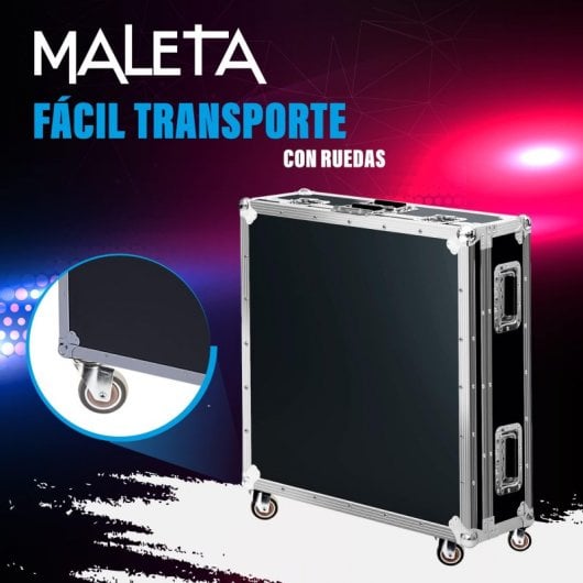UnicView Photo Booth 360 De 2 a 3 Personas 80cm Iluminación RGB LED con Mando