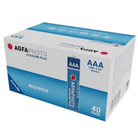Agfaphoto LR03 Pilhas Alcalinas Plus Micro AAA 1,5 V 40 Unidades