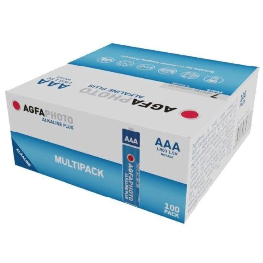 Batterie Agfaphoto LR03 Plus AAA 1,5 V 100er Pack Alkaline