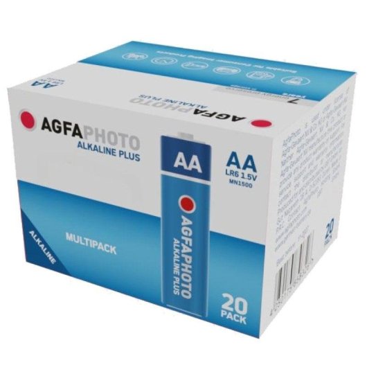 Batterie Agfaphoto LR6 Plus Cute AA 1.5V 20er Pack Hochleistung