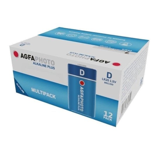 Batterie Agfaphoto LR20 Plus Mono D 1,5V 12er Pack Hochleistung