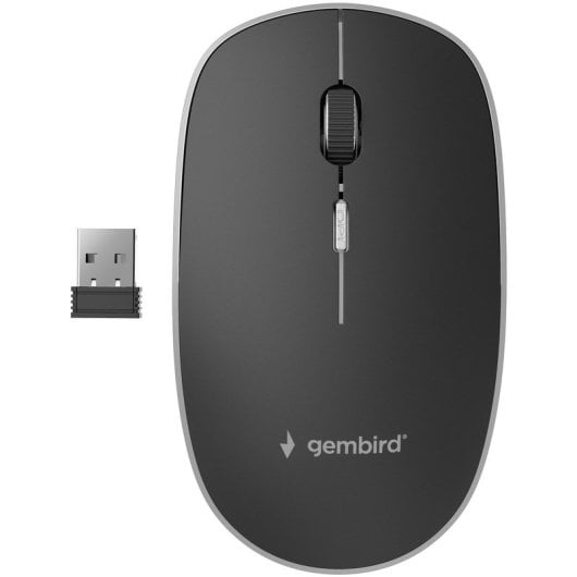 Gembird MUSW-4B-01 Raton Inalámbrico 1600DPI Negro