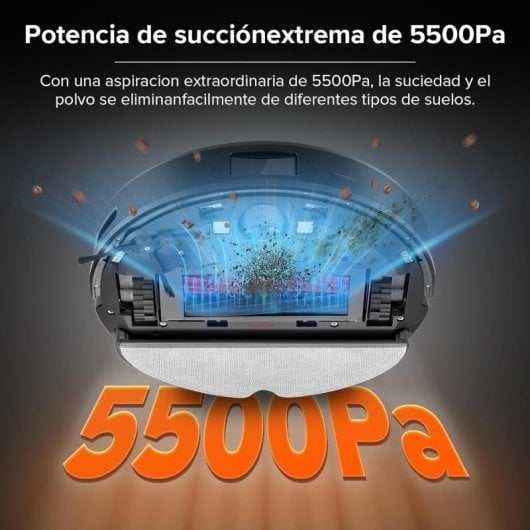 Roborock Q8 Max+ Robot Aspirador + Estación de Vaciado Automático Negro